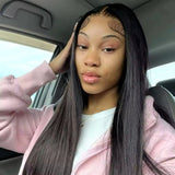Nairobi Black Human Hair Wig – premium 100% natural human hair, silky, sleek, smooth, and natural black wig.