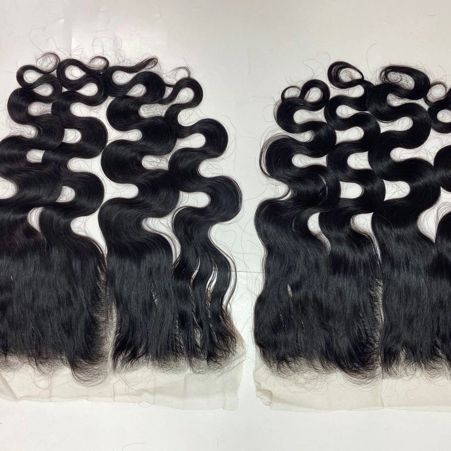 Nairobi Black Vietnamese Wavy HD Closure/Frontal – 100% raw Vietnamese hair, silky, wavy, natural, and heat-friendly.