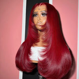 2.5 Bundle Accra Red Straight Vietnamese Wig