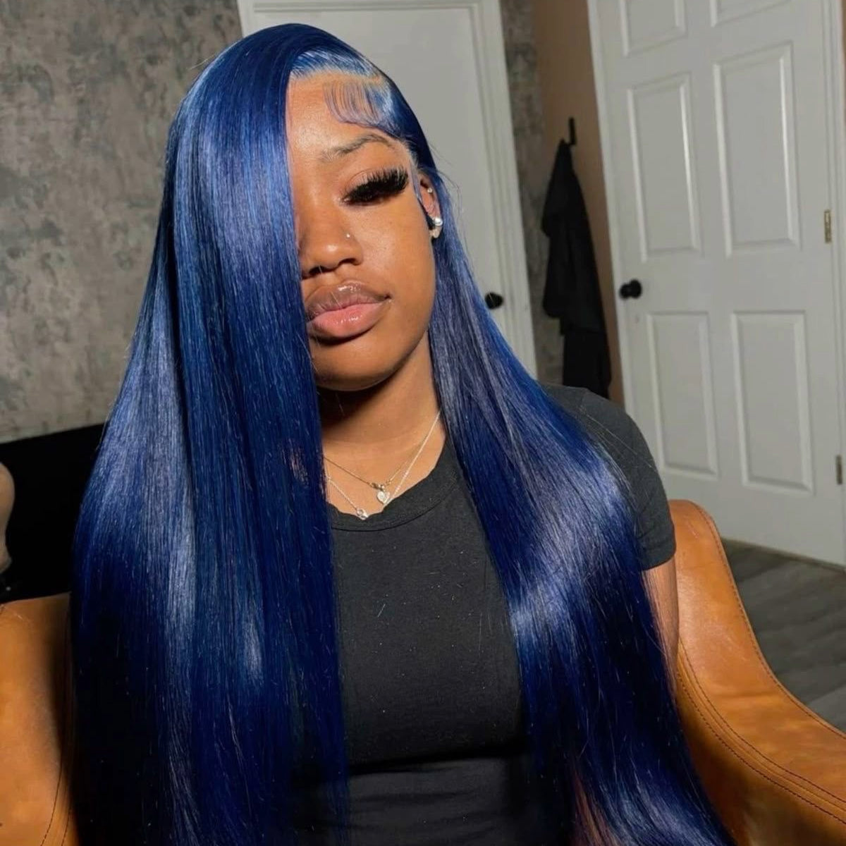 2.5 Bundle Soweto Blue Straight Vietnamese Wig