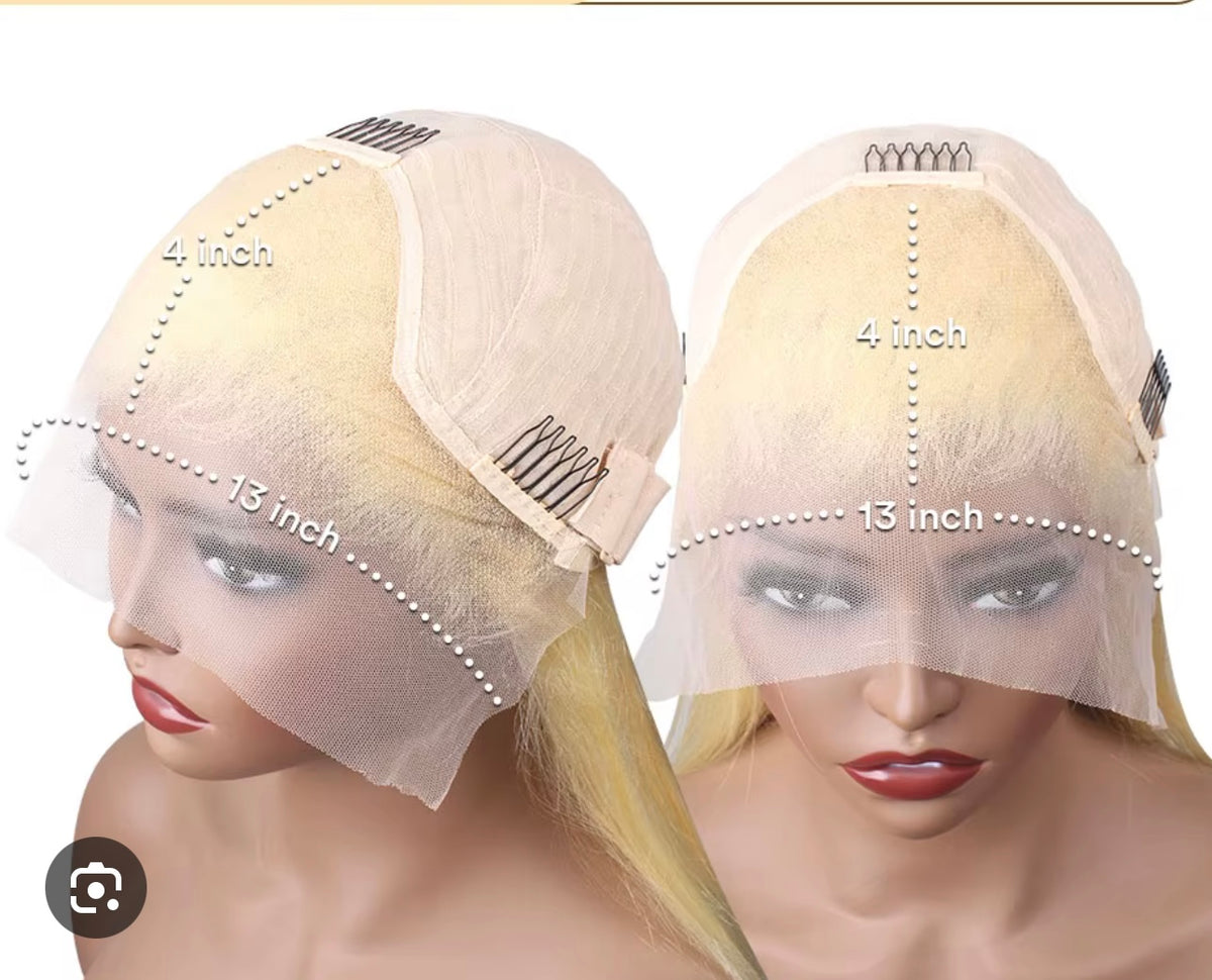 Blonde Human Hair Bob Wig – premium 100% natural human hair, silky texture, soft, sleek, and stylish blonde bob.