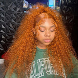 Cairo Copper Burmese Curly HD Closure/Frontal