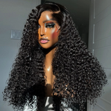 Nairobi Black Burmese Curly Wig – 2.5 bundles of natural Burmese human hair, soft, bouncy, and voluminous curly wig.